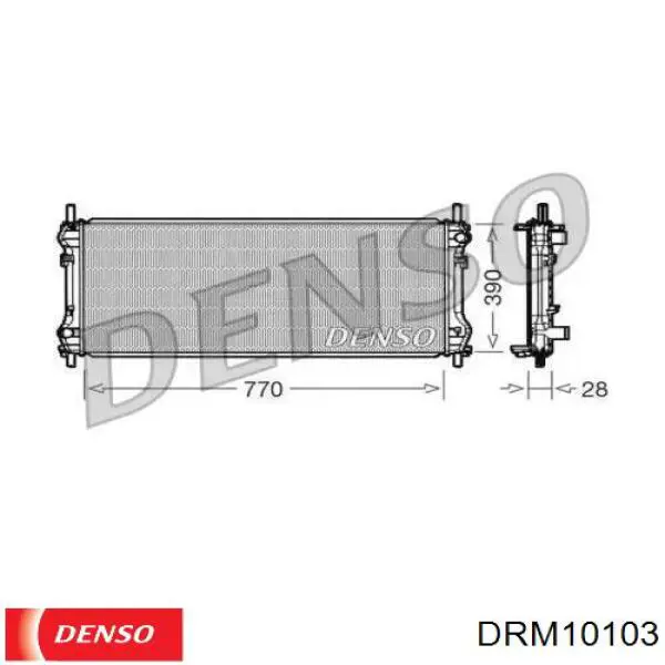 DRM10103 Denso радиатор
