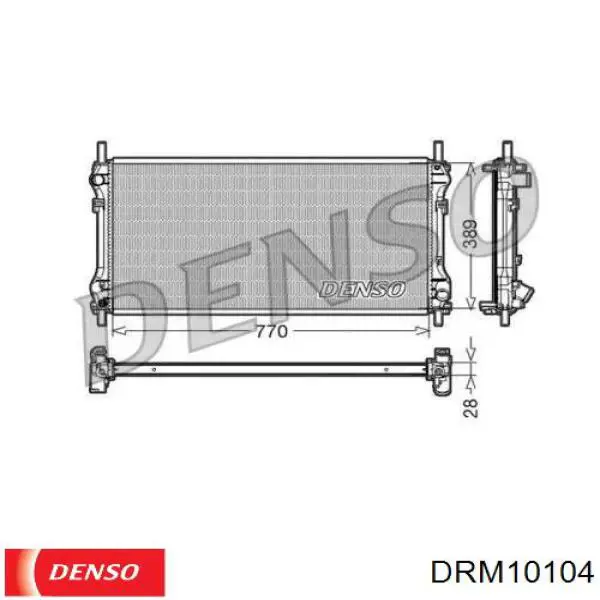 Радиатор DRM10104 Denso