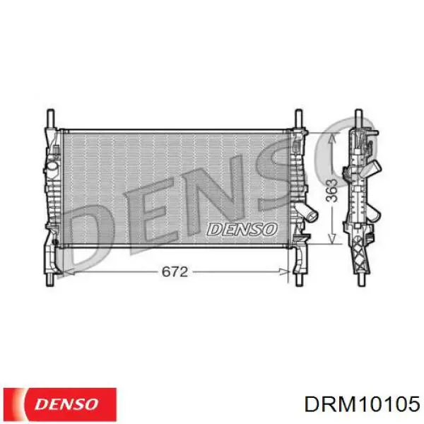 Радиатор DRM10105 Denso