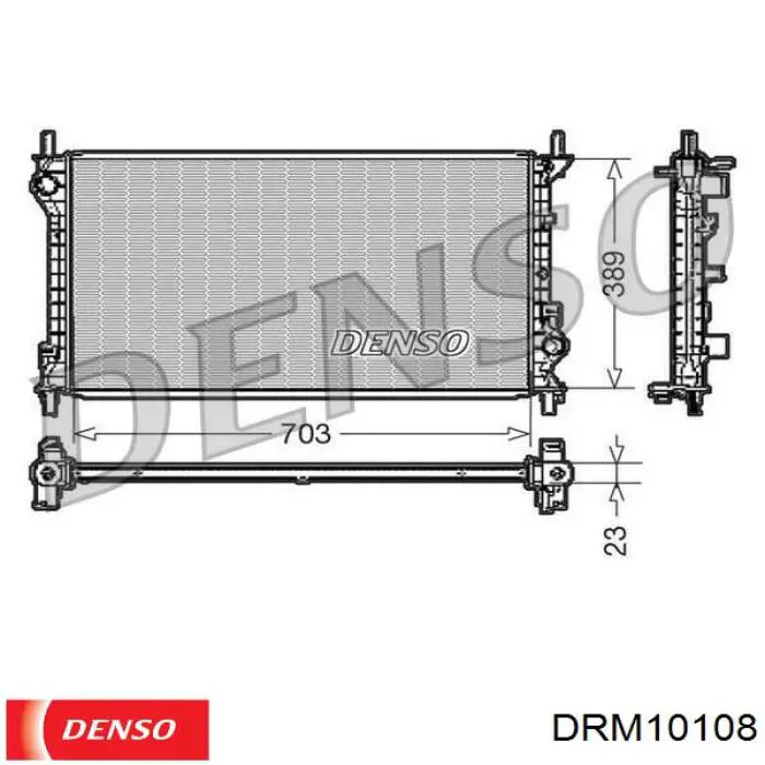 Радиатор DRM10108 Denso