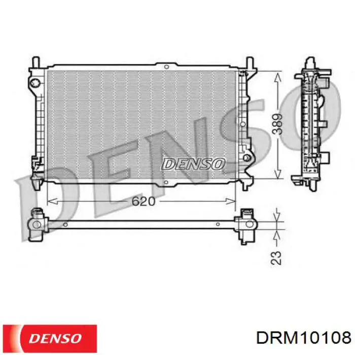 Радиатор охлаждения двигателя Denso DRM10108 цена, от 114.02 USD
