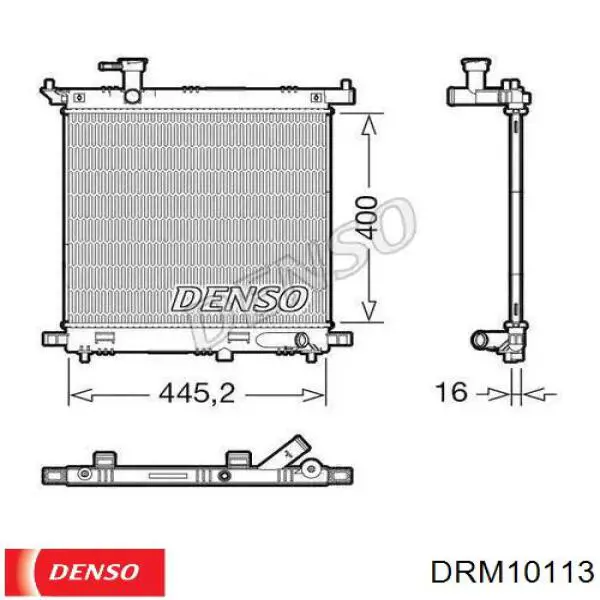 Купить DRM10113 Denso Радиатор водяной