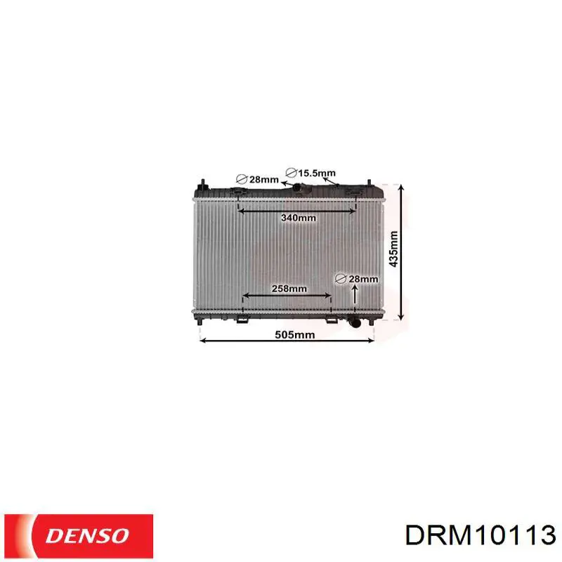 Радиатор DRM10113 Denso