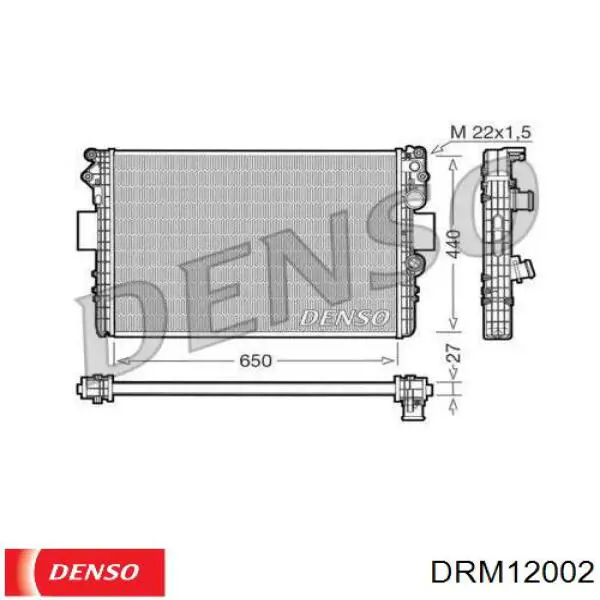DRM12002 Denso радиатор