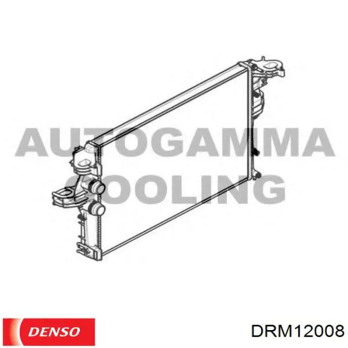 Радиатор охлаждения двигателя Denso DRM12008 цена, от 137.93 USD