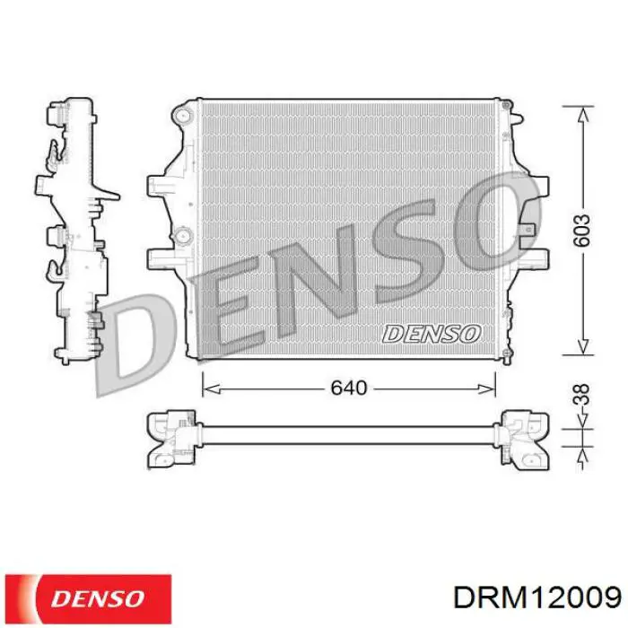 Радиатор DRM12009 Denso