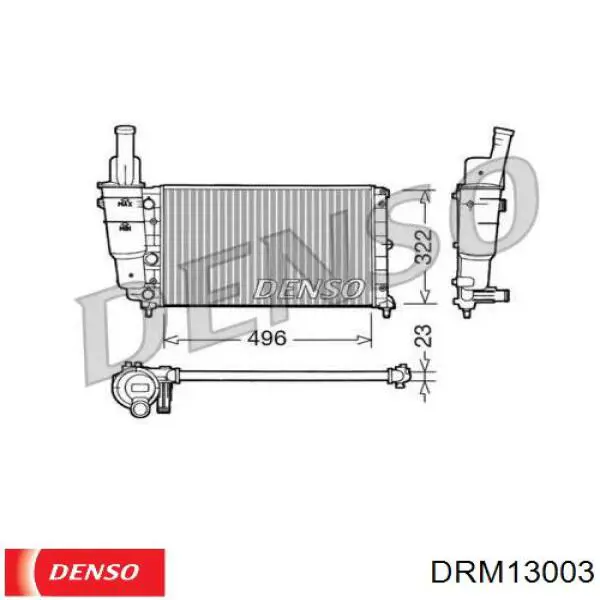 Радиатор DRM13003 Denso