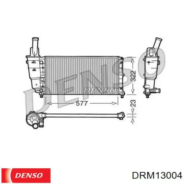 Радиатор DRM13004 Denso