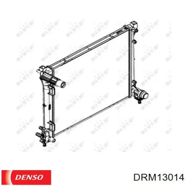 Купить DRM13014 Denso Радиатор водяной