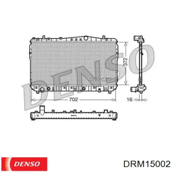 DRM15002 Denso радиатор