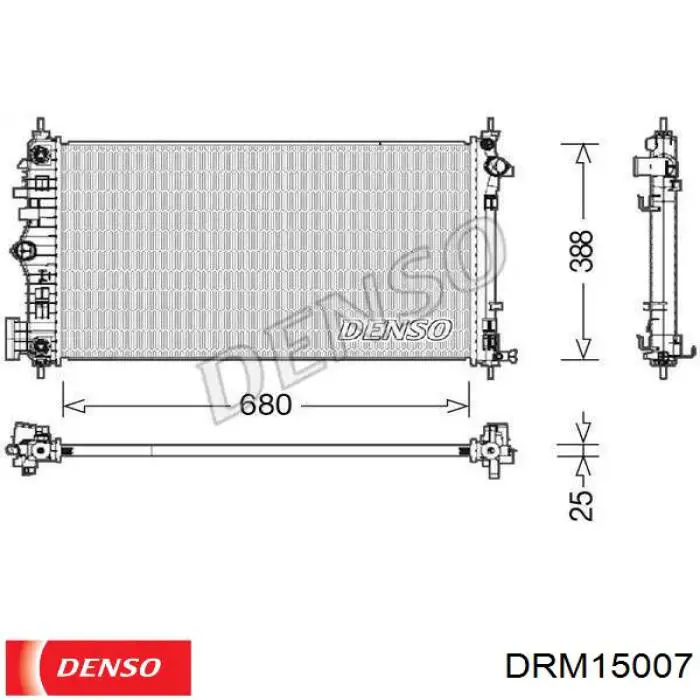 Радиатор DRM15007 Denso