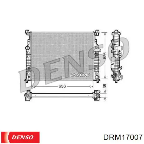 Радиатор DRM17007 Denso