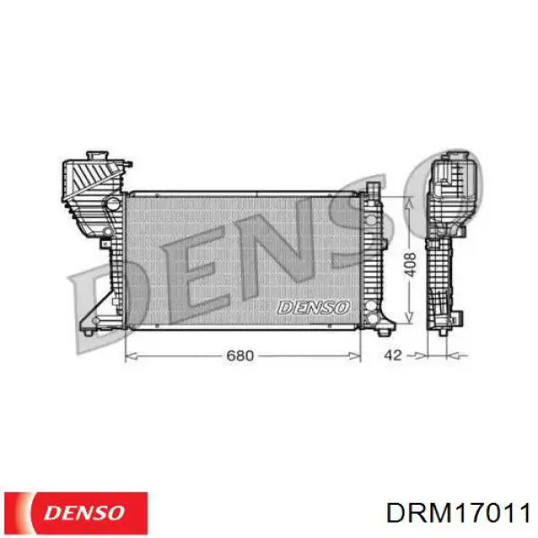DRM17011 Denso радиатор