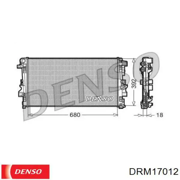 DRM17012 Denso радиатор