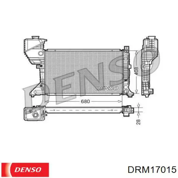 DRM17015 Denso радиатор