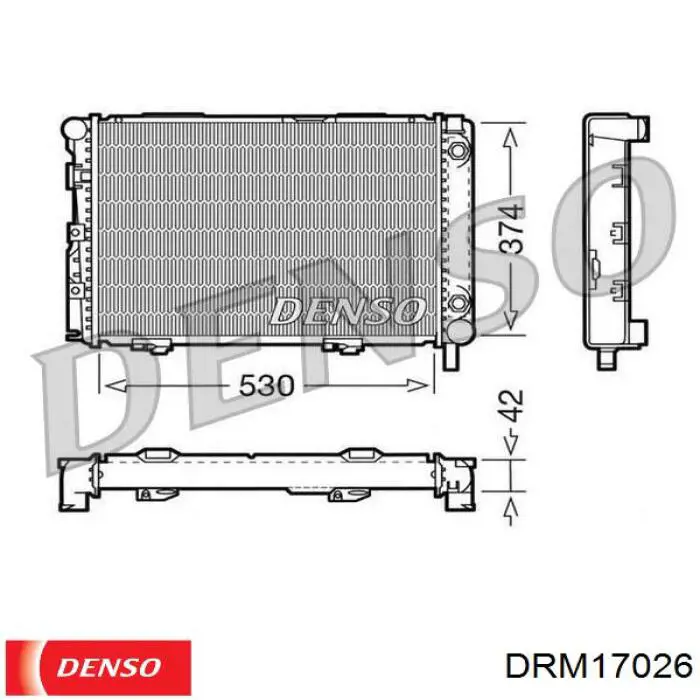 Радиатор DRM17026 Denso