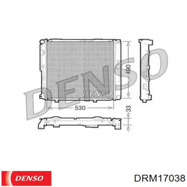 Радиатор DRM17038 Denso