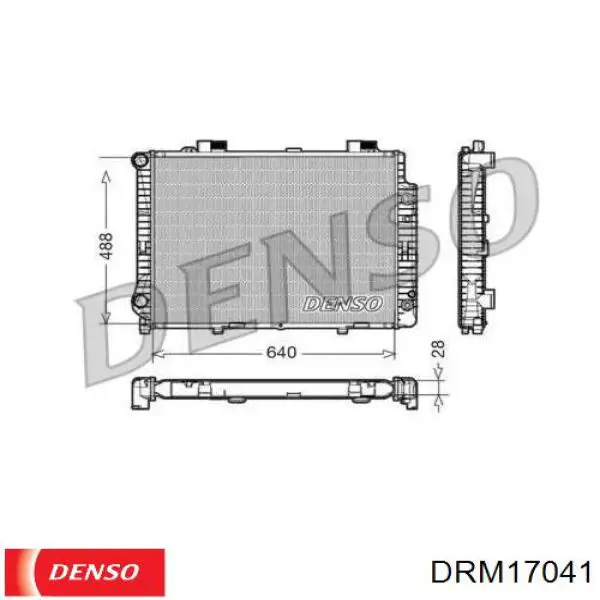 DRM17041 Denso радиатор