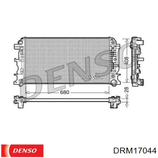DRM17044 Denso радиатор