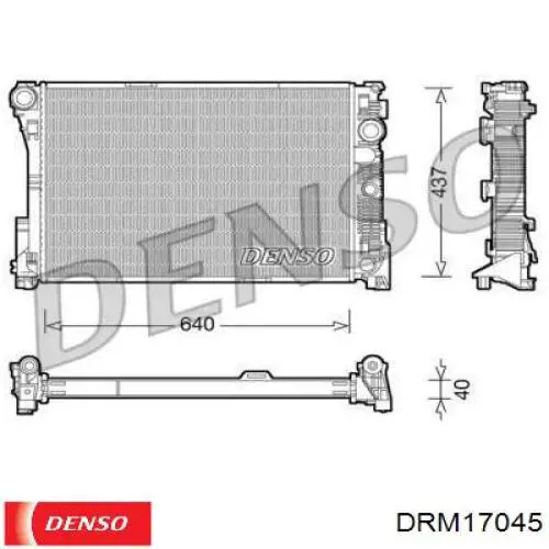 DRM17045 Denso радиатор