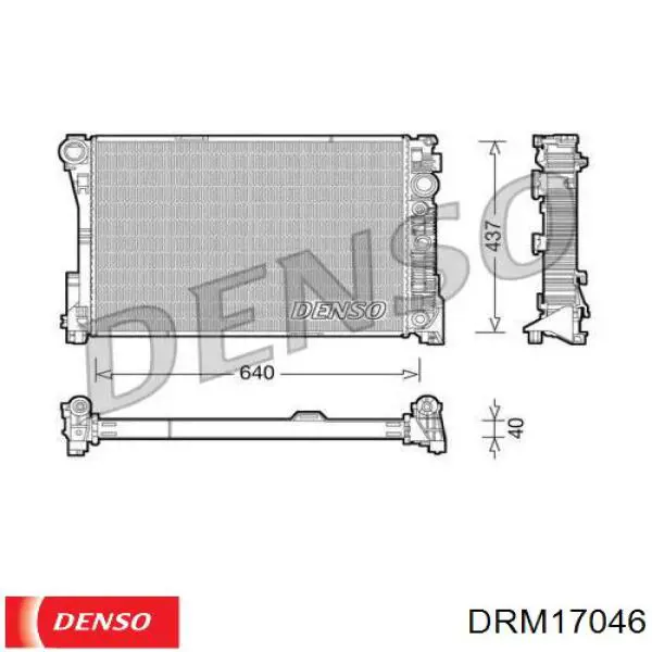 DRM17046 Denso радиатор