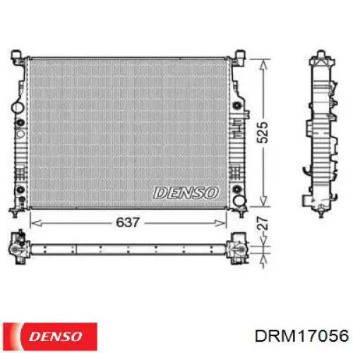 DRM17056 Denso Радиатор основной