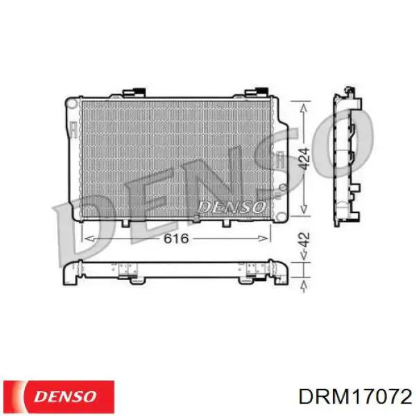 DRM17072 Denso радиатор