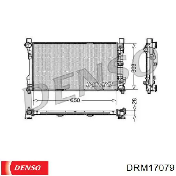 DRM17079 Denso радиатор