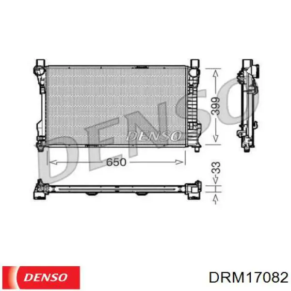 DRM17082 Denso радиатор