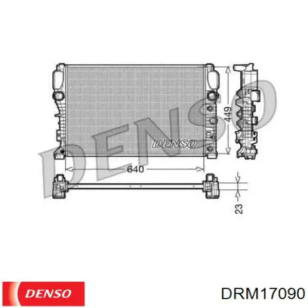DRM17090 Denso радиатор