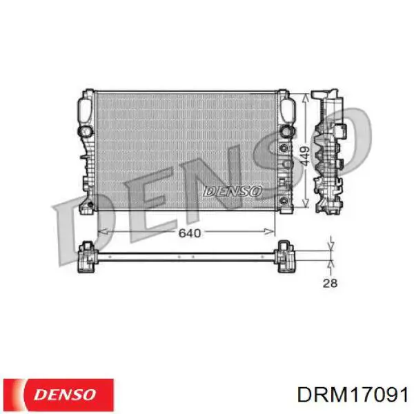 DRM17091 Denso радиатор