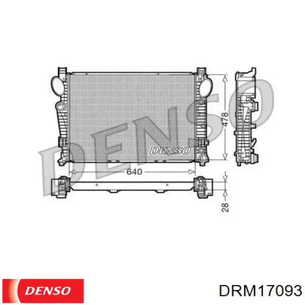 Радиатор DRM17093 Denso