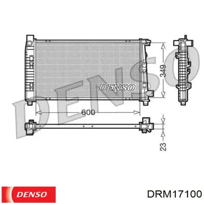 Радиатор DRM17100 Denso