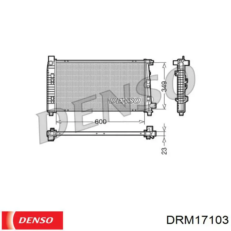 Радиатор охлаждения двигателя Denso DRM17103 цена, от 152.56 USD