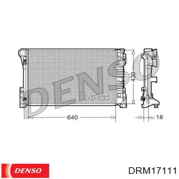 DRM17111 Denso радиатор