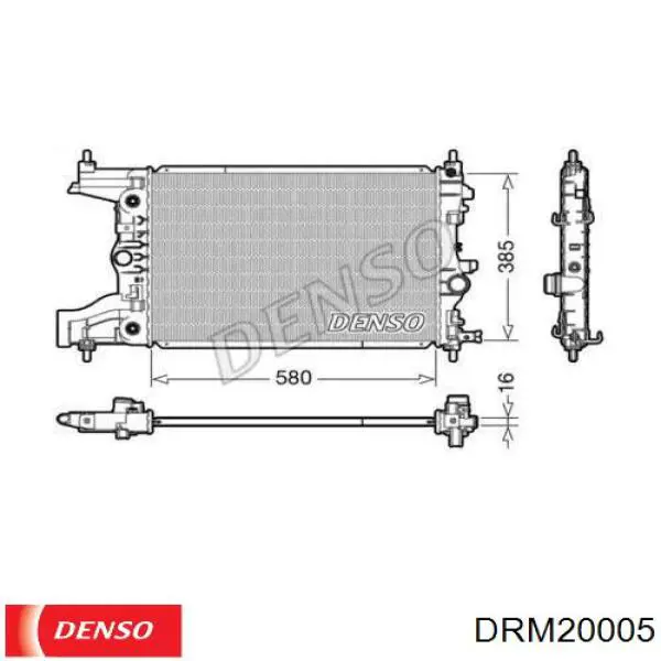DRM20005 Denso радиатор