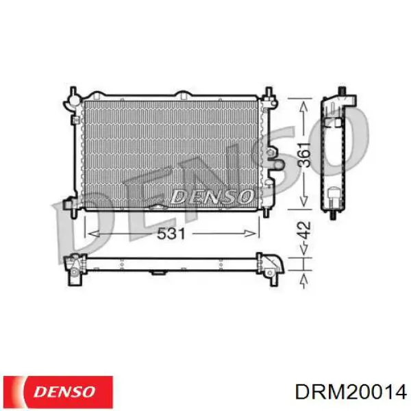 Радиатор DRM20014 Denso