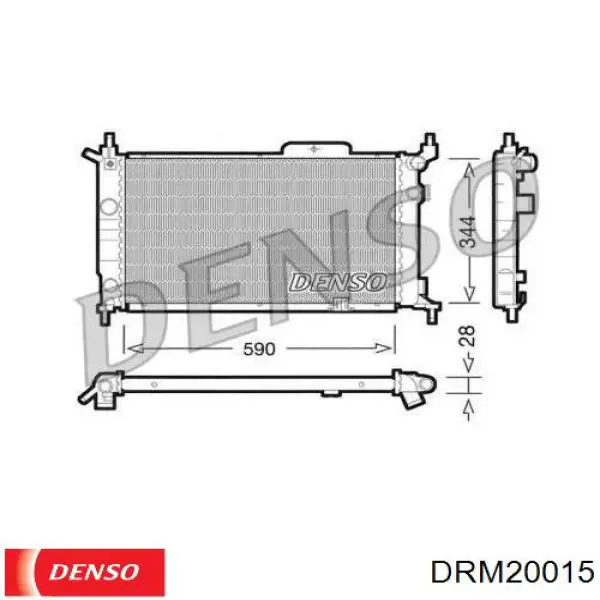 DRM20015 Denso радиатор