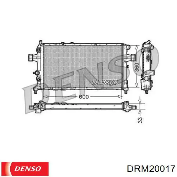 Радиатор DRM20017 Denso