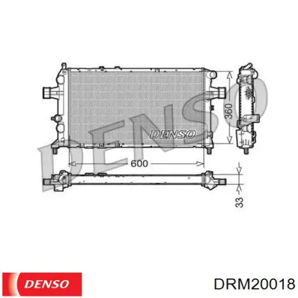 Радиатор DRM20018 Denso