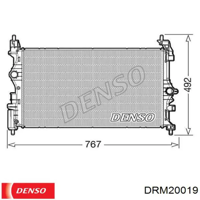 Радиатор DRM20019 Denso