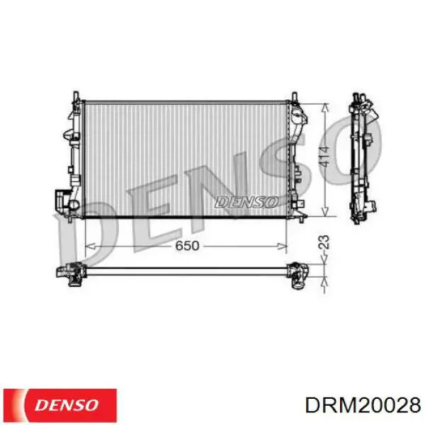 DRM20028 Denso радиатор