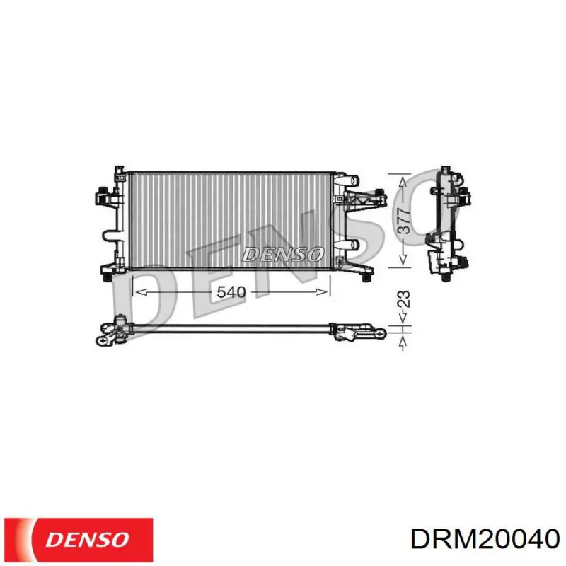 Радиатор DRM20040 Denso