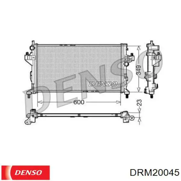 DRM20045 Denso радиатор