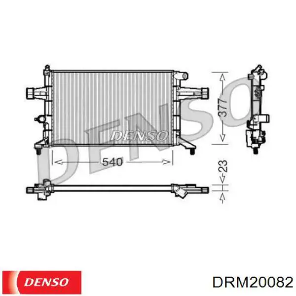 DRM20082 Denso радиатор