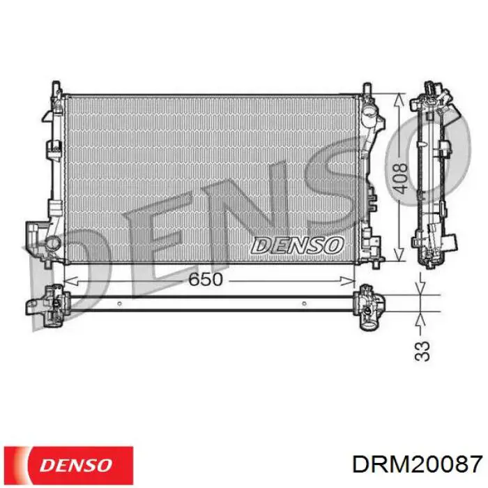 DRM20087 Denso радиатор