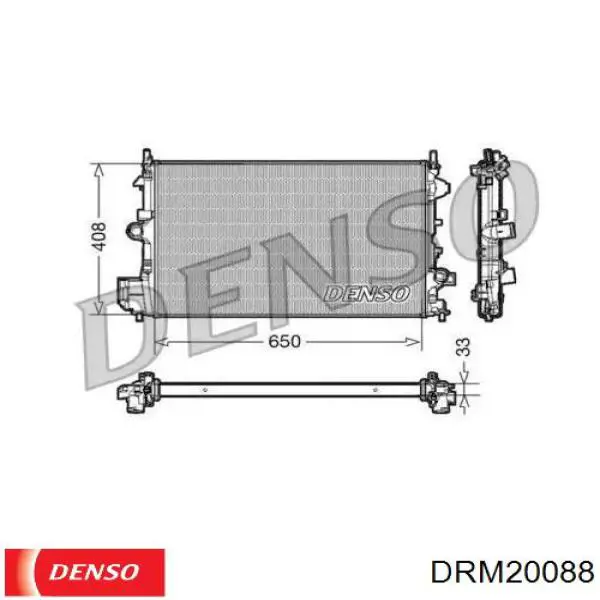 DRM20088 Denso радиатор