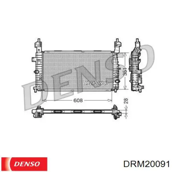 Радиатор DRM20091 Denso