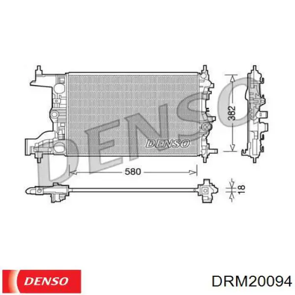 DRM20094 Denso радиатор