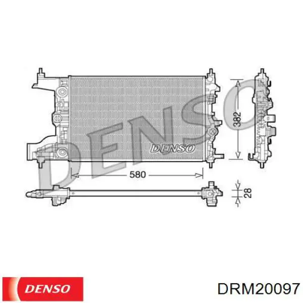 Радиатор DRM20097 Denso